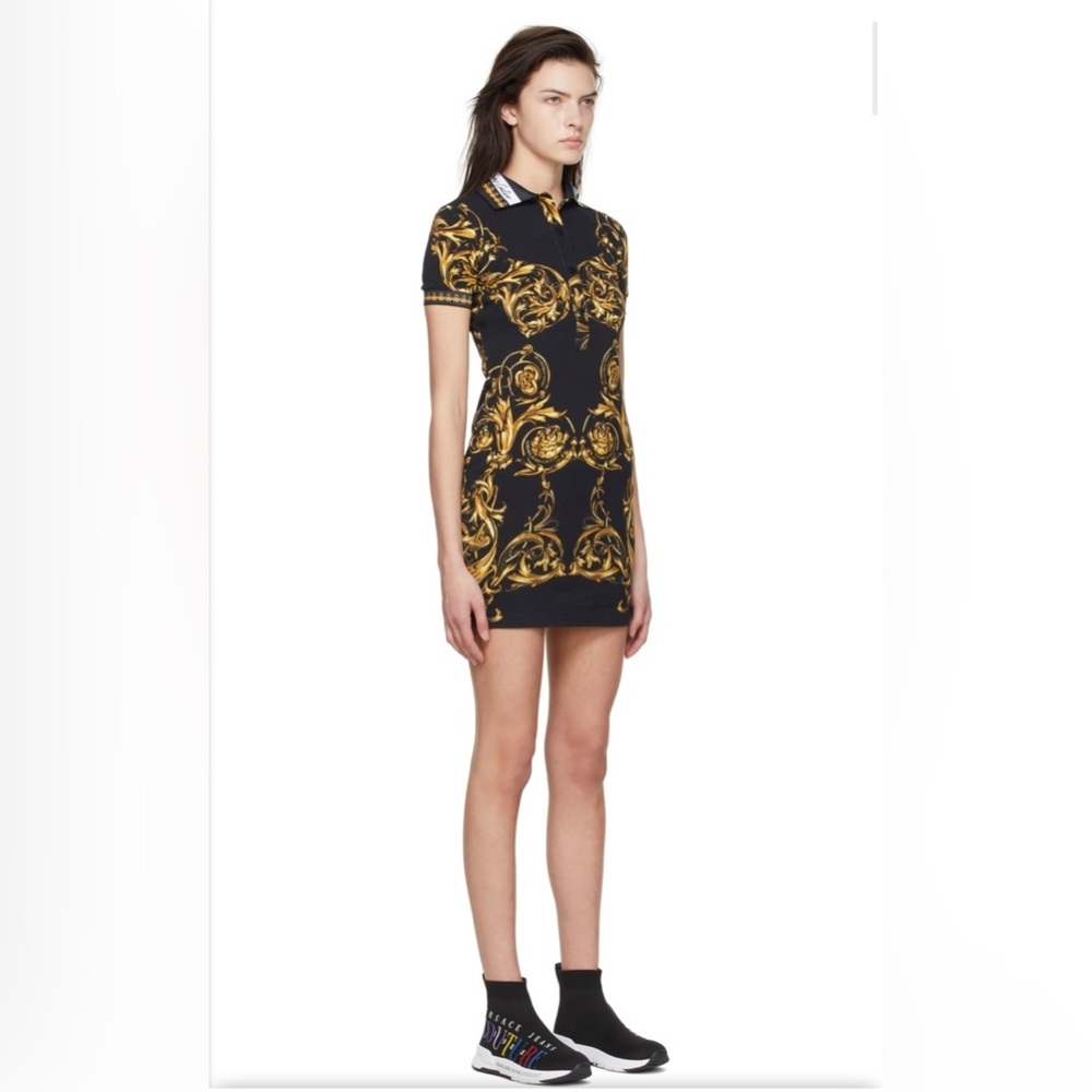 HOST PICK⭐️Versace Regalia Baroque Dress 🖤💛 - Picture 6 of 12